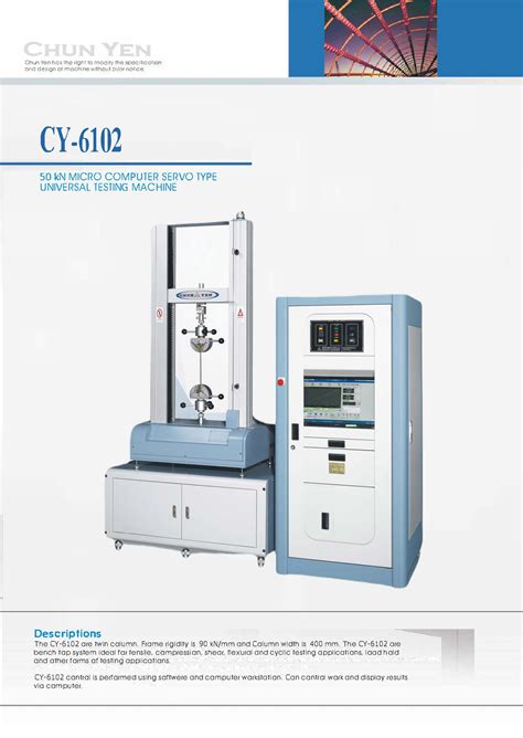 asian universal testing machine|chun yen testing machine.